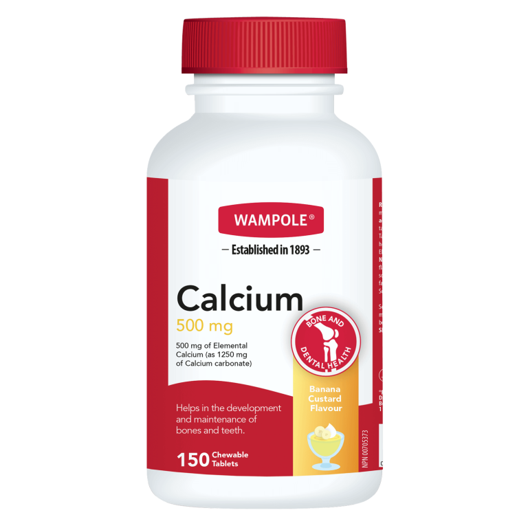 CALCIUM 500 MG BANANA CHEWABLE Wampole