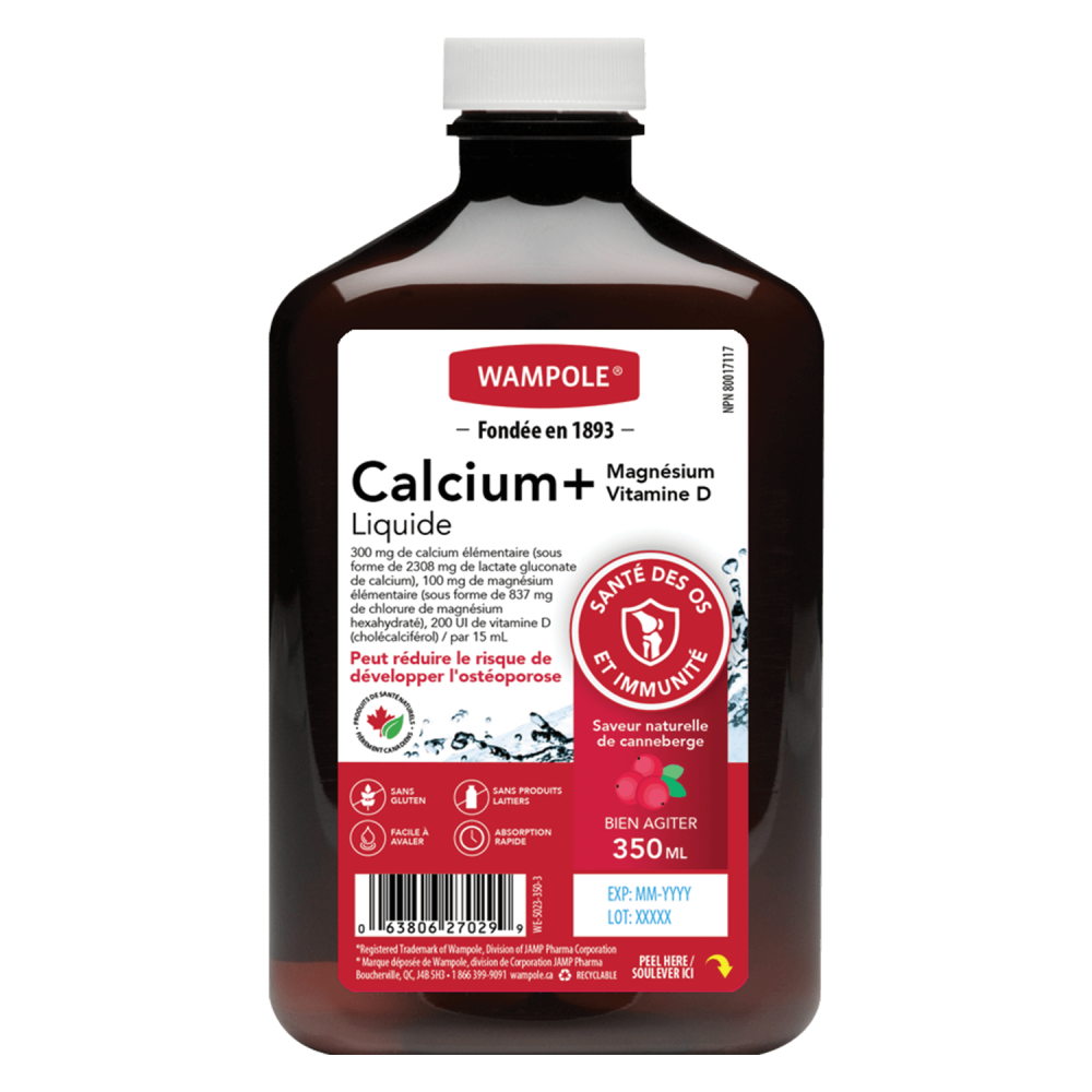 EN SOLDE - CALCIUM+ MAGNÉSIUM ET VITAMINE D LIQUIDE