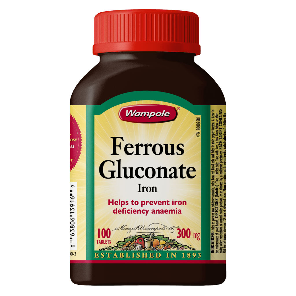 FERROUS GLUCONATE 300 MG Wampole