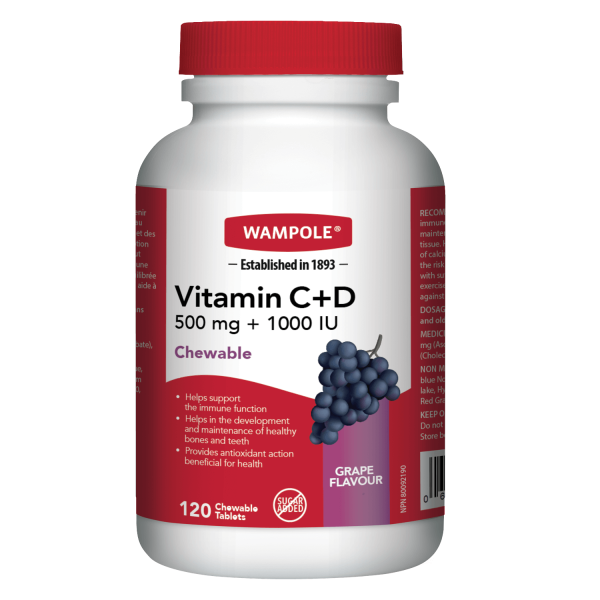 VITAMIN C+D GRAPE CHEWABLE