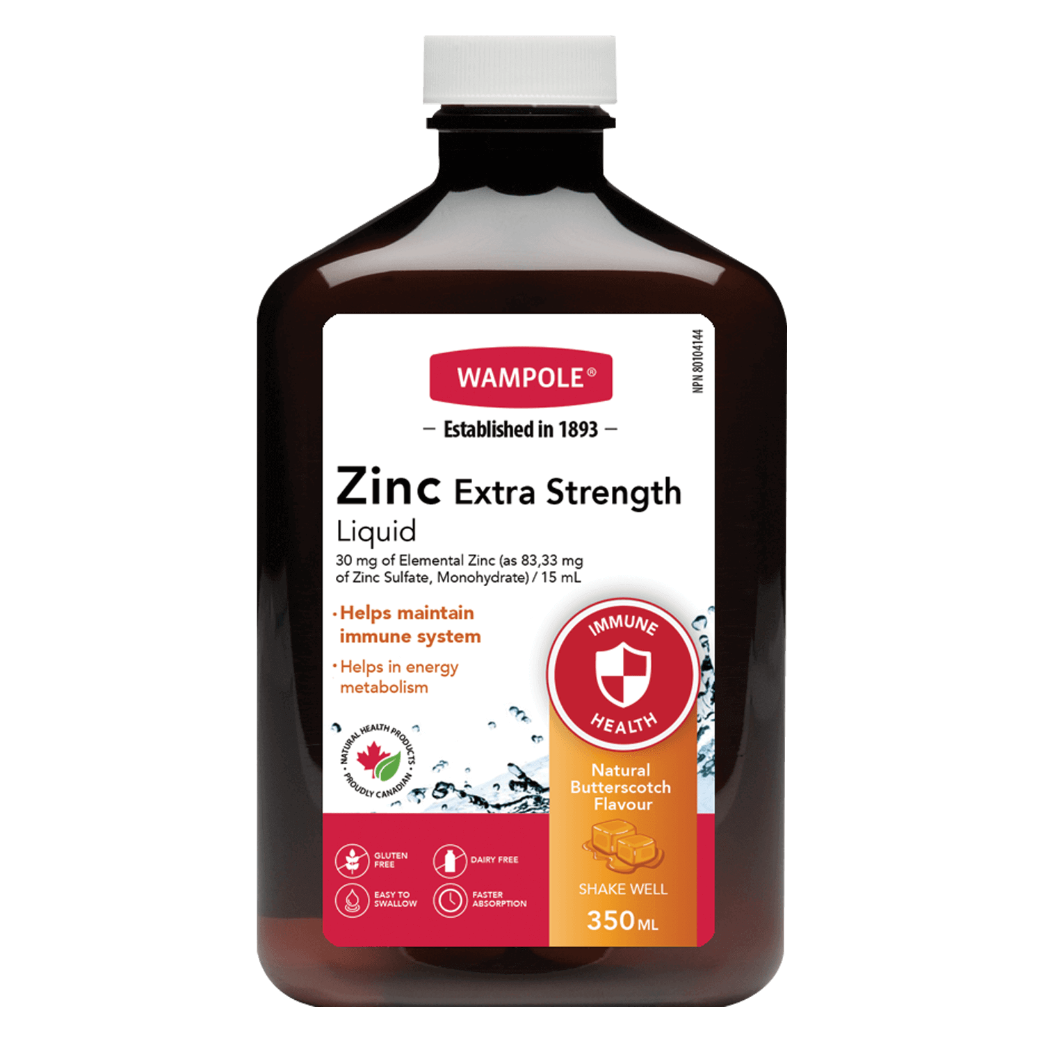 Liquid Zinc extra strength bottle