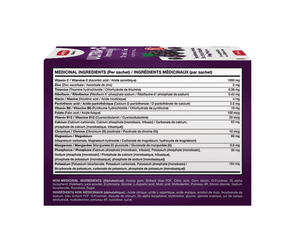ULTRA-C IMMUNITY ELDERBERRY 1000 MG EFFERVESCENT POWDER - Image 4